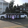 Escalade Limo White Prom